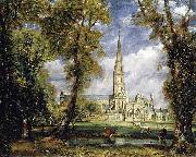 John Constable, Salisbury Cathedral from the Bishop s Grounds